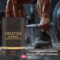 Créatine monohydrate en gommes Julong, marque privée, halal, végétalien, 5000 mg, pré-entraînement, croissance musculaire, boost d'énergie