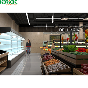 Retail Supermarket Shelves Pegboard Display <b>Rack</b> White Blue Store Shelving System for Grocery Shop - Product Image 4