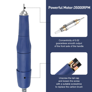Micromoteur puissant 210 <span class=keywords><strong>pour</strong></span> ponçage des <span class=keywords><strong>ongles</strong></span>, rotation avant et arrière, contrôle de la vitesse - Product Image 5