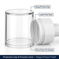 Flacon pulvérisateur vide en PET de 30 ml pour cosmétiques, masques faciaux, shampoings, faux cils, parfums – Forme cylindrique – Vente en gros