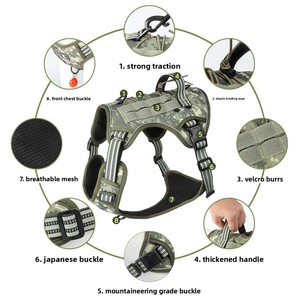 Harnais tactique professionnel K9 anti-traction pour chien, idéal pour le <span class=keywords><strong>Malinois</strong></span> belge - Vente en gros - Product Image 3