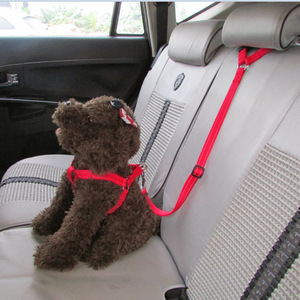 Car Nylon Pet Seat Belt <b>Harness</b> For Dog Travel Safety With Chest Strap Universal Fit - Product Image 5
