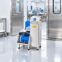 Système de barrière hygiénique avancé avec machine de nettoyage des semelles de chaussures et équipement de désinfection du personnel pour l'industrie alimentaire