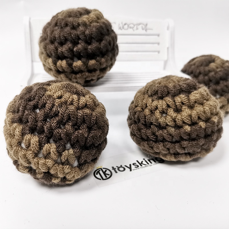 TK ручная работа вязаный крючком детский сенсорный мяч мягкий для детей оптом фабрика Amigurumi