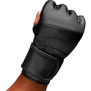 Gants de MMA en cuir sans doigts, soutien de boxe, antidérapants, évacuant l'humidité, gants de combat de taekwondo thaïlandais de karaté en plein air - Product Image 2