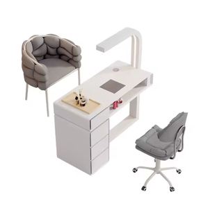 Table de manucure professionnelle avec chaise et aspirateur intégré pour salon de manucure - Offre spéciale - Product Image 6