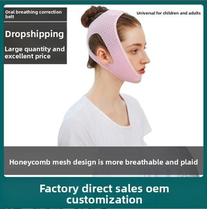 Ajustável <span class=keywords><strong>Chin</strong></span> Strap Banda Anti-Snore para adultos Open-boca Sleepers '<span class=keywords><strong>Sleep</strong></span> Apnéia Solução Multi-Região Cuidados Patches Nylon - Product Image 2