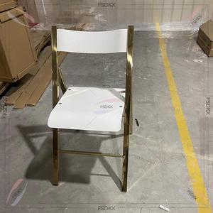 <span class=keywords><strong>Chaises</strong></span> <span class=keywords><strong>pliantes</strong></span> en gros d'usine <span class=keywords><strong>Chaises</strong></span> de salle à manger d'événement blanc pour la réception de banquet de fête - Product Image 5