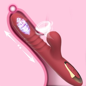 Vibrateur puissant à poussée et à succion, stimulateur clitoridien et masseur de point G, jouets sexuels pour femmes - Product Image 1