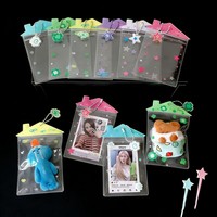 Porte-cartes personnalisé avec motif mignon, pochette pour bandes photo, protège-cartes photo avec fermeture à bouton-pression pour collection Kpop