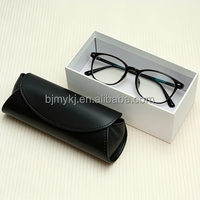 Étui à lunettes de protection élégant et durable en cuir PU léger
