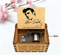 Boîte à musique en bois à remonter pour la Saint-Valentin, cadeau écologique et mélodique en forme de dessin animé pour elle/lui, souvenir artisanal pour un anniversaire