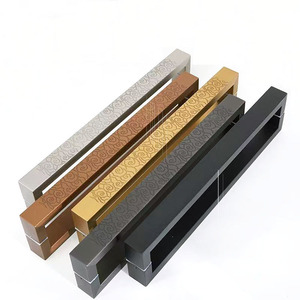 Tirador de puerta negro de lujo moderno Tirador de puerta principal de madera de nuevo estilo - Product Image 6