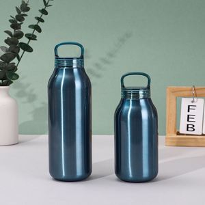 Botella de Agua Térmica de Acero Inoxidable de 350ml/500ml, Diseño de Lujo 2025, Aislada al Vacío, con Asa y Tapa, para Viajes - Product Image 5