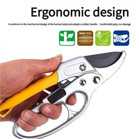 Ciseaux de taille en caoutchouc à capacité de coupe de 2 cm, à droite, en acier au manganèse, à mode de contournement, à économie d'effort, de type segmenté manuel
