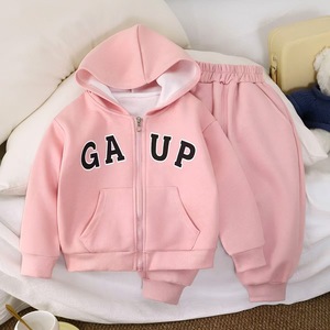 Set di Abbigliamento Sportivo per Bambine RTS, Vendita all'Ingrosso, <span class=keywords><strong>Felpa</strong></span> con Cappuccio e <span class=keywords><strong>Pantaloni</strong></span> Lunghi <span class=keywords><strong>in</strong></span> Cotone alla Moda per Neonati - Product Image 3