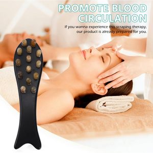 Set di Pettini Gua Sha in Corno di Bue Naturale, Massaggiatore per la Testa, Strumento per il Trattamento dei Punti Trigger, per Collo, Occhi e Viso, Logo Personalizzabile - Product Image 5