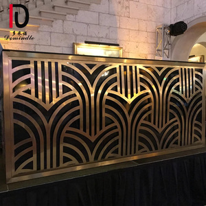 2020 New square <strong>Glass</strong> Top Stainless Steel <strong>Gold</strong> Cocktail Wedding bar <strong>Table</strong> - Product Image 5