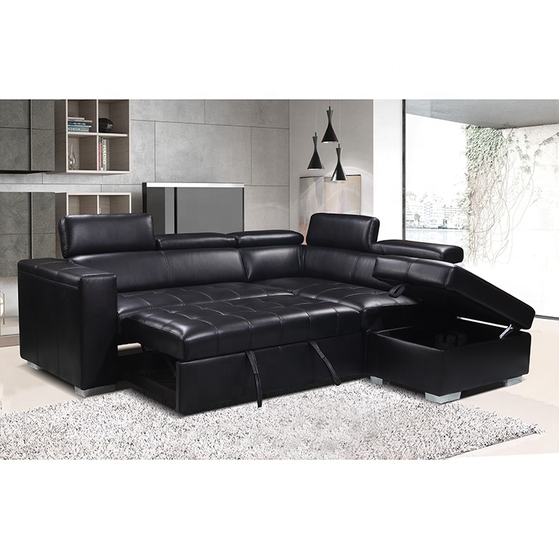 Hot sale Living room L shape corner Recliner sofa sectional leather Modern sofa set