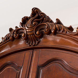 <span class=keywords><strong>Armadio</strong></span> a <span class=keywords><strong>Quattro</strong></span> <span class=keywords><strong>Ante</strong></span> in Stile Europeo Personalizzato, Mobile Contenitore in Legno Massello Stile Americano, Arredamento Vintage per Camere da Letto - Product Image 5