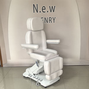 Luxury <b>LED</b> Light Base with Foot Control White 3 Motors High Load-bearing Beauty Massage <b>Bed</b> Beauty Salon Facial <b>Bed</b> - Product Image 3