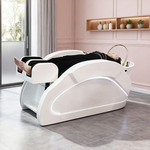 Salon de coiffure inclinable bassin de lavage bol évier Saloon chaise de shampooing de <span class=keywords><strong>Massage</strong></span> électrique et bol avec fonction de <span class=keywords><strong>Massage</strong></span> électrique des jambes - Product Image 1