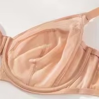 Soutien-gorge ultra-fin pour femme, bonnets D-H, couvrance totale, anti-affaissement, sans rembourrage, avec armatures, respirant, lingerie grande taille