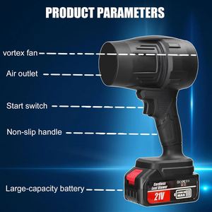 Souffleur industriel sans fil haute puissance 100 000 tr/min 18-21V, moteur sans balais, batterie au lithium <span class=keywords><strong>Maki</strong></span>-ta, pour séchage <span class=keywords><strong>de</strong></span> voitures, animaux domestiques, dépoussiérage et feuilles - Product Image 4