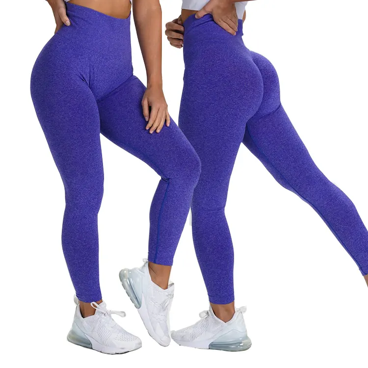 New Arrival Multicolor Seamless High Waist Workout Clothing Stretch Gym Wear Butt Lift Pants No See Through Leggings