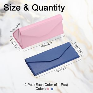 Étui à lunettes surdimensionné portable de haute qualité en cuir PU étui rigide à lunettes étui à lunettes magnétique logo personnalisé - Product Image 2