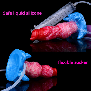 NNSX 개 매듭 페니스 판타지 분출 딜도 풍선 딜도 항문 플러그 실리콘 엉덩이 플러그 G 스팟 자극기 섹스 토이 여성용 남성용 - Product Image 3