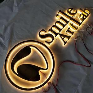 <span class=keywords><strong>Letras</strong></span> de metal dorado, letreros de tienda de negocios, <span class=keywords><strong>letras</strong></span> acrílicas 3D, letreros de logotipo de negocios LED, letreros electrónicos para exteriores - Product Image 5