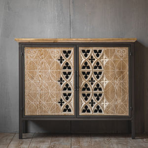 Armoires <span class=keywords><strong>d</strong></span>écoratives et <span class=keywords><strong>ancien</strong></span> buffet en bois massif de style rétro américain avec finition antique pour salons, boutiques de desserts et vestiaires - Product Image 4