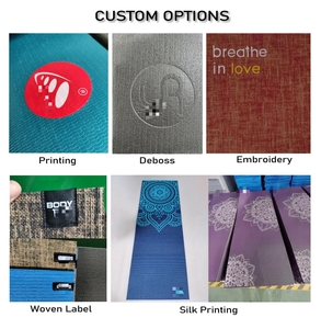 Tapis de yoga Ecoofit en PVC haute densité, <span class=keywords><strong>orange</strong></span>, épaisseur 3 4 5 6 mm, durable, anti-déchirure, avec logo personnalisé imprimé. - Product Image 6