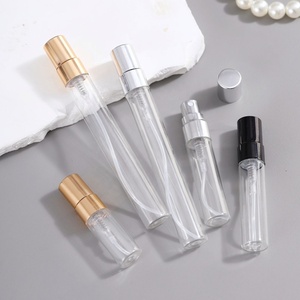 High Quality Thick Wall Glass Tube 2ml 3ml Test Pump Spray Vial 5ml 10ml <b>Perfume</b> Bottle With Gold Aluminum Lid - Product Image 4