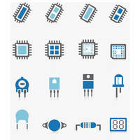 Composants électroniques de marques renommées : Nouveaux condensateurs, puces IC, inducteurs, diodes, circuits intégrés à montage en surface (SMD)