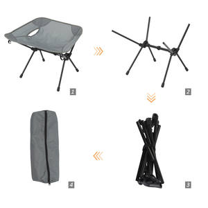 Hot Sell Camping Equipment Metal Outdoor Fishing Portable Collapsible <b>Small</b> Folding <b>Stool</b> Chair - Product Image 5