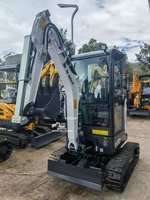 Mini-excavatrice d'occasion E20 de 2 tonnes avec chenilles rétractables pour accès restreint dans les cours arrière