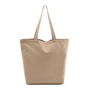 Berbagai Spesifikasi Tas Belanja Kanvas Dapat Digunakan Kembali Tas Belanja Tote Bag Coklat