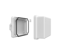 Boîte de jonction extérieure en plastique ABS étanche IP65 Boîtier de projet électrique universel avec oreilles Matériau PC Couleur blanche