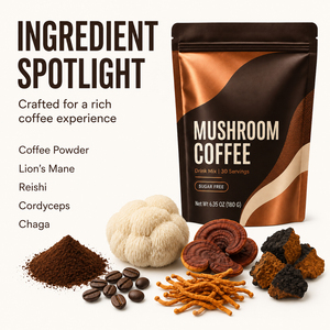 Poudre de café instantané minceur au Tongkat Ali, protéines, collagène, haricots Keto et champignons Arabica, certifiée Premium, marque privée - Product Image 2