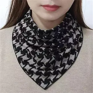 Trendy Elegant Scarf Women's Thin Autumn And Winter Neck Protection Neck Cover Women's Warm Fashion New Scarf Triangle Scarf