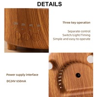 Humidificateur de nuage de pluie avec veilleuse pluie goutte d'eau son air 7 couleurs USB brume muette diffuseur d'huiles essentielles aromathérapie
