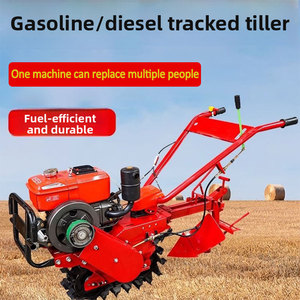 Mini motoculteur à chenilles 7,5 CV à moteur thermique, idéal pour les jardins potagers, les champs de maïs et les vergers, adapté à divers types de sols et de terrains - Product Image 2