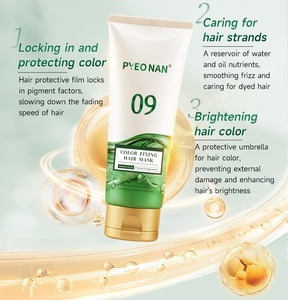 PYON NAN Masque Capillaire Fixateur de <span class=keywords><strong>Couleur</strong></span> Permanent à l'Huile d'Argan Marocaine pour Cheveux Teints et Abîmés - Sans Silicone, aux Fruits Mixtes - Product Image 3