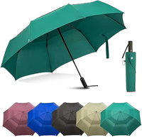Parapluie pliant automatique personnalisé avec logo, structure résistante au vent, idéal pour les trajets quotidiens, les voyages et l'utilisation en extérieur