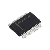 Puce RS232 MAX213EEAI+T avec protection ESD de ±15 kV, émetteur-récepteur RS-232 +5 V dans un boîtier SSOP-28 pour appareils alimentés par batterie