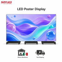 Écran LED portable pliable en trois parties P2.5 pour affiches publicitaires de mariage et de cinéma – Stock Mexique