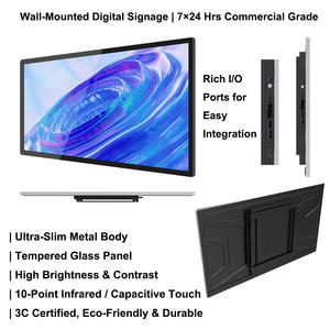 Écran LCD HD 4K de 15, 21, 32, 43 pouces pour affichage numérique mural, moniteur Android, kiosque publicitaire, lecteur de menu, écran d'affichage vidéo - Product Image 2