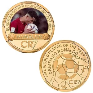 Moneta Numismatica Rotonda da 4 cm <span class=keywords><strong>Serie</strong></span> Sportiva (Calcio, Basket) in Smalto Oro e Argento, 800 Tipi, Confezione in Guscio <span class=keywords><strong>di</strong></span> Plastica, OEM Disponibile - Product Image 5